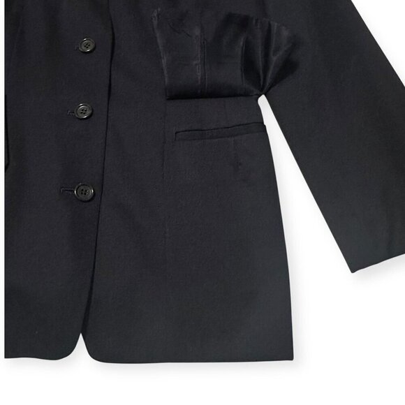 Vintage 90s Atsuro Tayama Blue Wool blazer Jacket, Size M - Picture 9 of 15